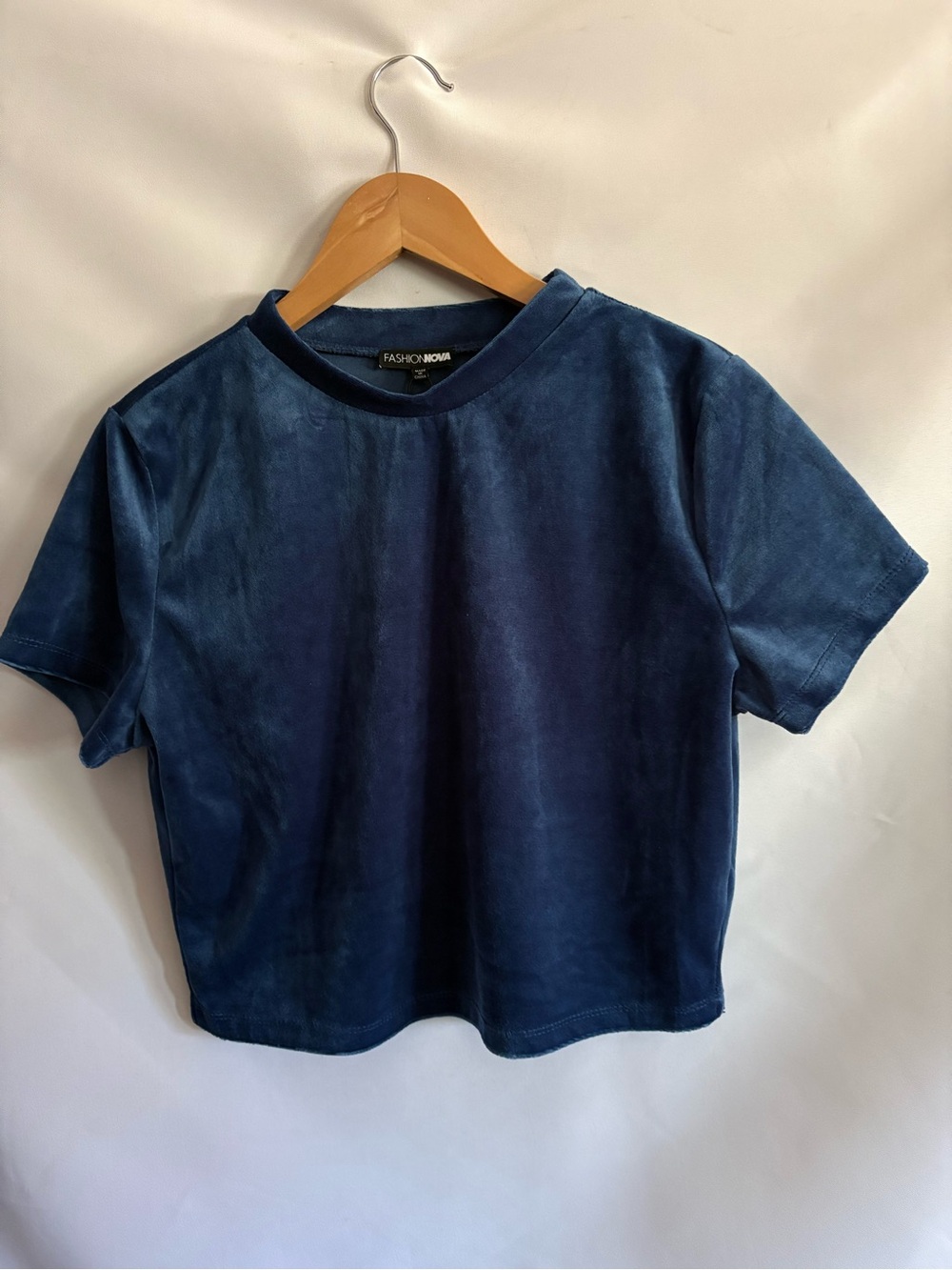 Fashion Nova OG Trendsetter Velour Baby Tee Set Size Large New - Picture 6 of 11